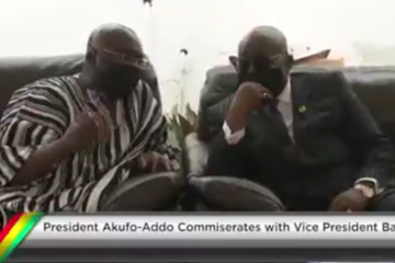 President Akufo-Addo commiserates with Vice President Bawumia
