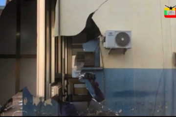 Youth Vandalize NEDCo Offices, Police Station In Demo Against police Brutality At Tamale