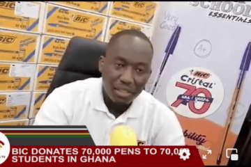 BIC donates 70,000 Pens to 70,000 Students in Ghana