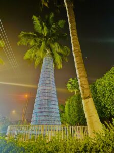 Tallest recycled Plastic Bottle Christmas Tree in Africa lights up Accra